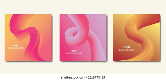 Modern abstract fluid background with 3d flow shape, abstrack colorful liquid background, Abstract fluid wave, gradient background