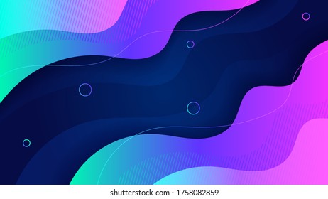 Modern abstract fluid background. Color gradient background design. Cool background design for posters. Eps10 vector illustration.
