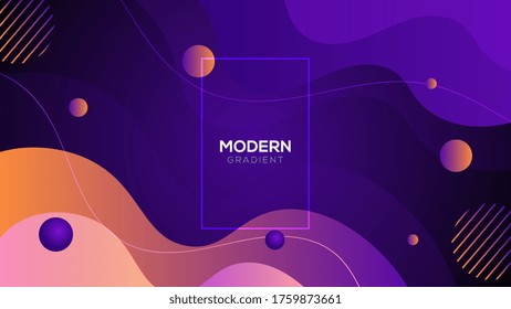 Modern abstract fluid background. Color gradient background design. Cool background design for posters. Eps10 vector illustration.