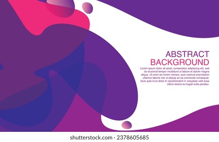 Modern abstract fluid background with purple combination color for promotion poster