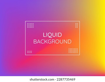 Modern abstract fluid bright background. Vector liquid colors backdrop.