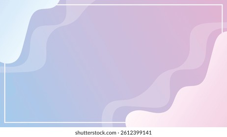 Modern abstract fluid gradient background with soft pastel colors and wavy shapes. Perfect for use in web design, presentations, banners, flyers, and social media templates. Minimal and elegant layout