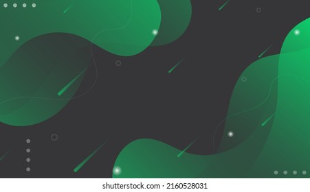 Modern abstract fluid and gradient color wavy