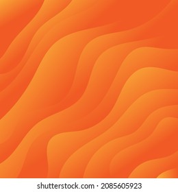 Modern abstract fluid gradient orange vector background