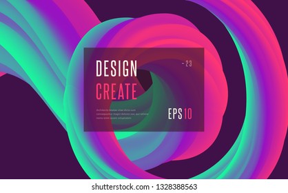 Modern abstract fluid liquid colorful lines, geometric shapes, trendy background. Vector EPS 10 illustration