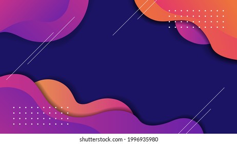 Modern abstract fluid shapes colorful vector background