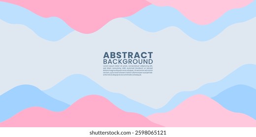 Modern Abstract Fluid Waves in Soft Pastel. Colors Perfect for Web and Graphic Design