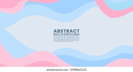Modern Abstract Fluid Waves in Soft Pastel. Colors Perfect for Web and Graphic Design