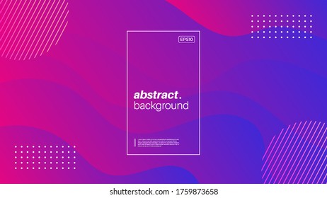 Modern abstract fluid wavy background. Color gradient background design. Cool background design for posters. Eps10 vector illustration.