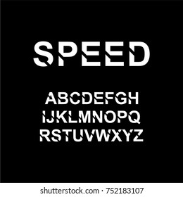	
Modern abstract font and alphabet vector