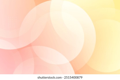 Moderno marco abstracto background.pink y amarillo gradations.circle efecto style.memphis.background.colorful.Vector.eps 10
