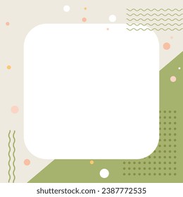 Modern Abstract Framework Social Media Background Vector