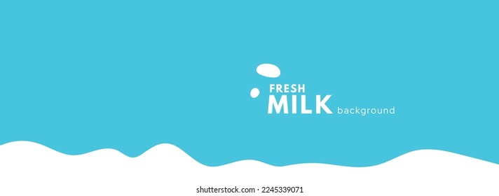 Modern abstract fresh milk background. Splash yogurt, milky pattern. Flat vector illustration