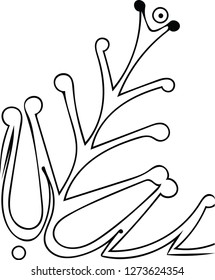 Modern abstract funny cartoon shape design vector pattern for creative ideas