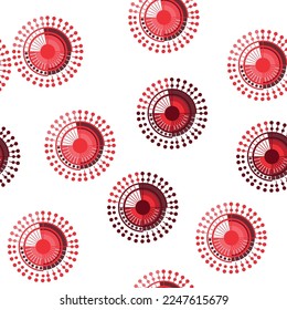 Modern abstract gemotrical seamless pattern. Digital drawn illustration. Can be used as textile fabric or wallpaper, cards, invitations, decorative paper