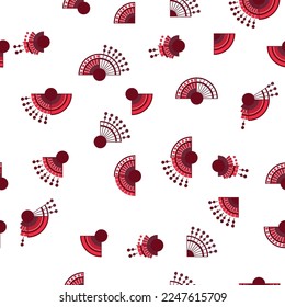 Modern abstract gemotrical seamless pattern. Digital drawn illustration. Can be used as textile fabric or wallpaper, cards, invitations, decorative paper