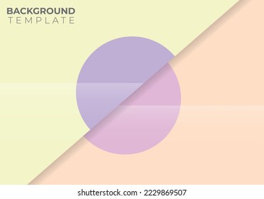 modern abstract geometri papercut background template