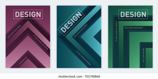 Modern abstract geometric a4 size cover designs for brochure magazine flyer report catalog. Vector illustraion