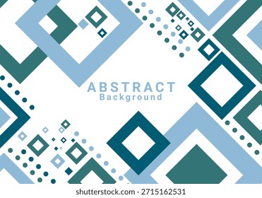 Fondo geométrico Abstractas moderno con cuadrados azules y puntos