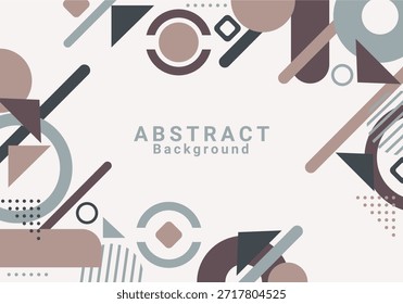 Modern Abstract Geometric Background with Blue Shapes