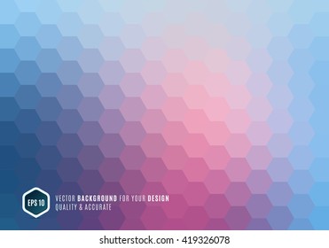 Modern Abstract geometric background with blue pink triangles for business, technology and science design layout template and web banners. Digital pixel mosaic for internet. Vector texture.