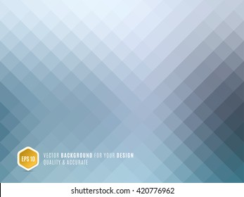 Modern Abstract geometric background with blue grey triangles for business, technology and science design layout template and web banners. Digital pixel mosaic for internet. Vector texture.