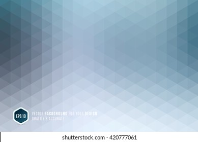 Modern Abstract Geometric Background With Blue Grey Triangles For Business, Technology And Science Design Layout Template And Web Banners. Digital Pixel Mosaic For Internet. Vector Texture.