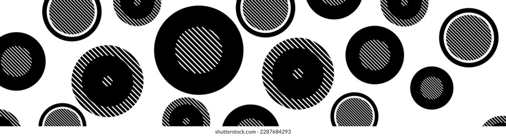 Modern abstract geometric background with circle element. Circles pattern on white background. Vector EPS 10