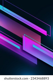 Modern abstract geometric background. Colorful tilted rectangles. Place for text. Corporate design. Vector illustration