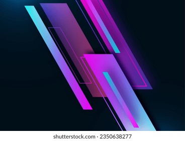 Modern abstract geometric background. Colorful tilted rectangles. Place for text. Corporate design. Vector illustration
