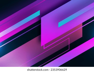 Modern abstract geometric background. Colorful tilted rectangles. Place for text. Corporate design. Vector illustration