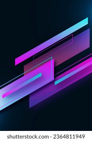 Modern abstract geometric background. Colorful tilted rectangles. Place for text. Corporate design. Vector illustration