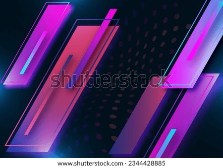 Modern abstract geometric background. Colorful tilted rectangles. Place for text. Corporate design. Vector illustration
