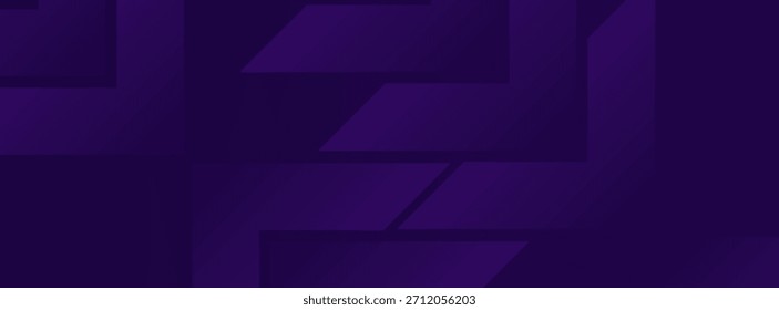 Moderner abstrakter geometrischer Hintergrund mit dunkelviolettem Chevron-Muster und glattem Farbverlauf-Effekt. Anzug für Poster, Web