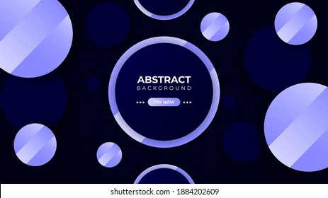 Modern abstract geometric background design. Very useable for landing page, website, banner, poster, event, etc. Vector circular shape background