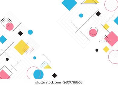 Modern abstract geometric background design