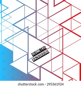 Modern Abstract Geometric Background For Design. Vector Illustration