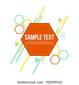 Modern abstract geometric background design style