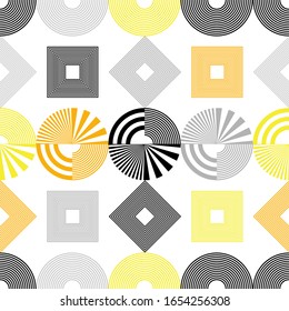Modern. Abstract geometric background with line texture. Seamless pattern. Vector illustration for web design or print.