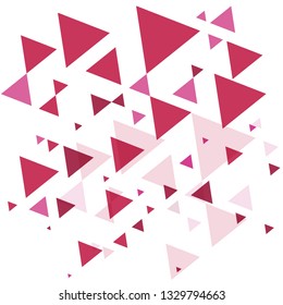 Modern abstract geometric background in minimalist style with triangular shapes. Vector flat cover with elements for design