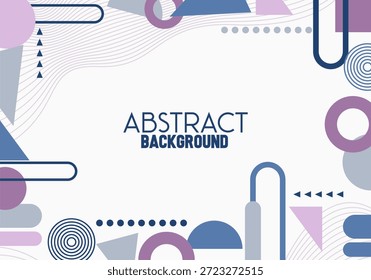 Modern Abstract Geometric Background with Muted Shapes