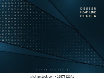 Modern abstract geometric background. Overlapping triangles, halftones, bright gradient. Template for your corporate design. Vector illustration