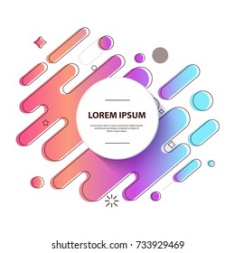 Modern Abstract Geometric background. Pink-violet-blue gradient pattern. Vector EPS 10