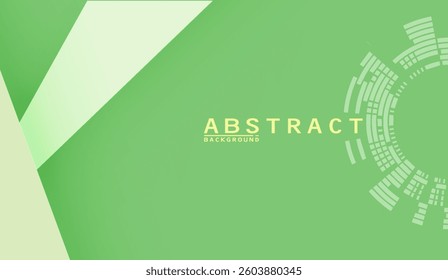 Modern abstract geometric background with soft green hues and circular technological elements, conveying freshness, innovation, and subtle sophistication for digital designs
