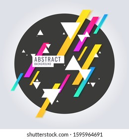 Modern abstract geometric background. Vector template for text page for the presentation.