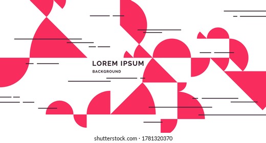 Modern abstract geometric background. Vector template for the presentation.