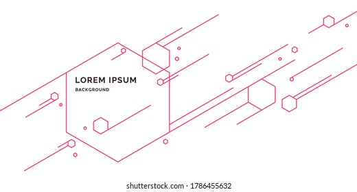 Modern abstract geometric background. Vector template for the presentation.