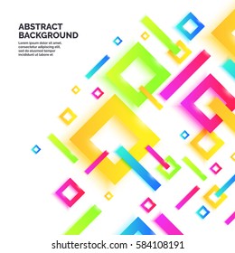 Modern abstract geometric background. Vector template for text page for the presentation.