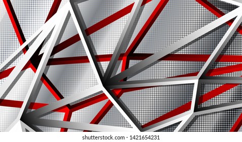 Modern abstract geometric backgrounds. vector hollow plate technology