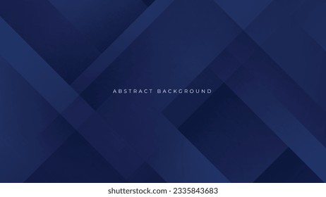 Moderno fondo azul geométrico abstracto con traje de sombra para la presentación de banner empresarial y mucho más Vector Premium